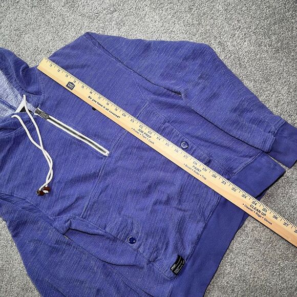 Oakley Quarter Zip Hoodie Sweatshirt Women's Purple S/P Pocket Long Sleeve - Picture 5 of 5